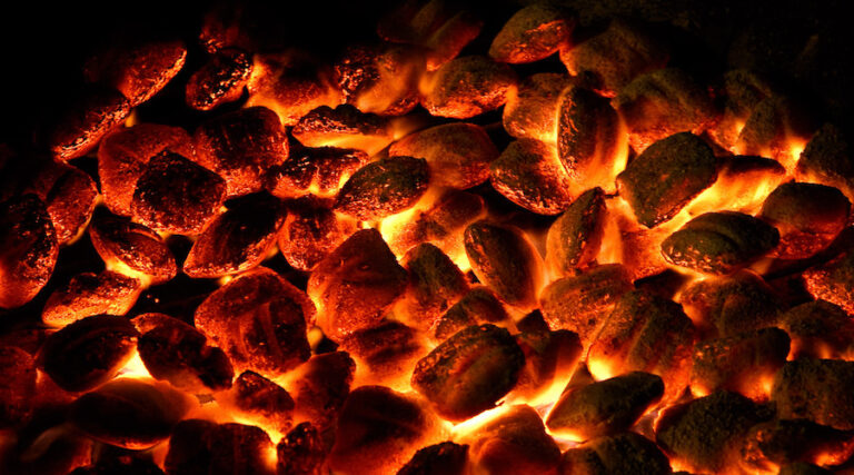 Hot coal