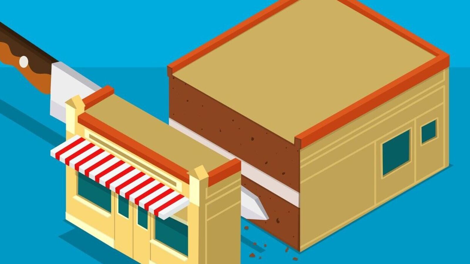Le magasin américain rétrécit