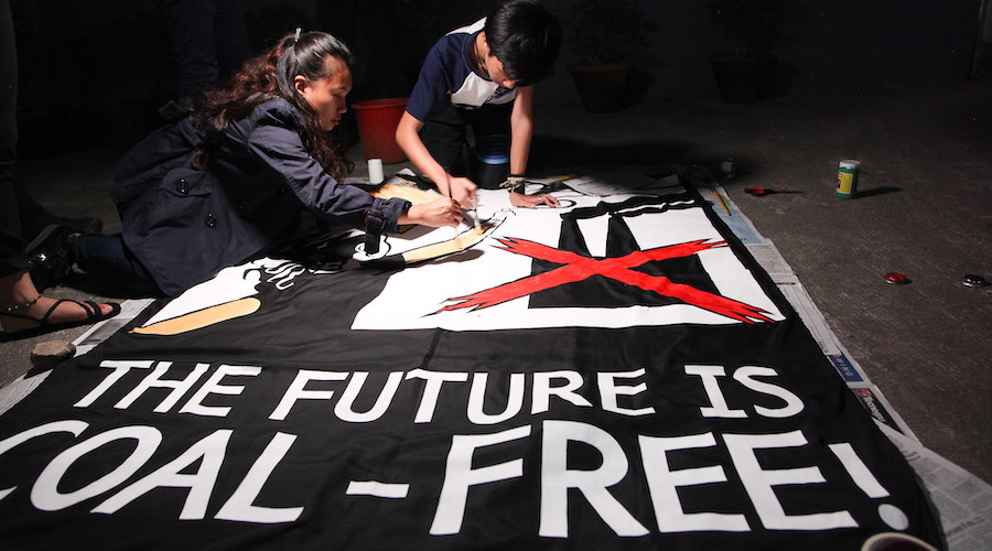 Anti-coal protest in the Philippines