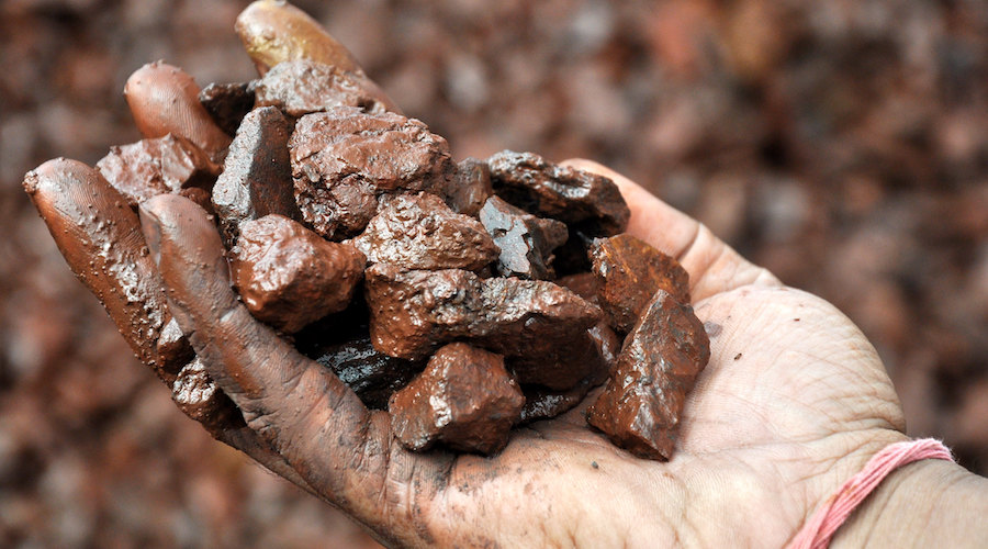 Iron ore.