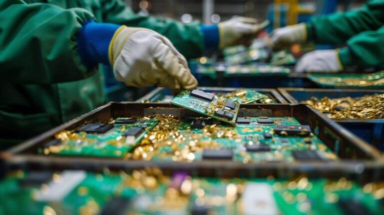 Les États-Unis recyclent la plus grande partie de l’or des déchets électroniques, selon une étude