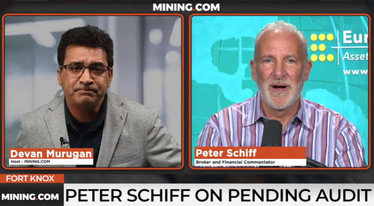FORT KNOX: Peter Schiff pèse sur le mystère de l'or américain