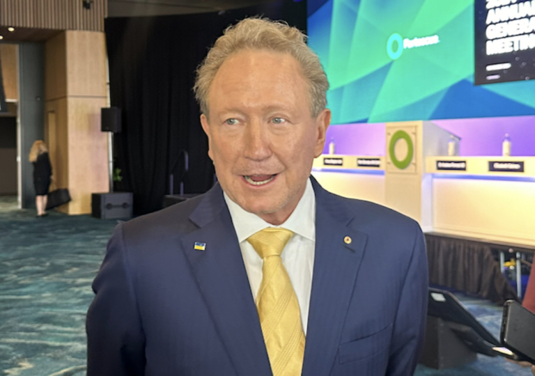 Andrew Forrest est confronté à un dépôt dans Tudor Jones Suit