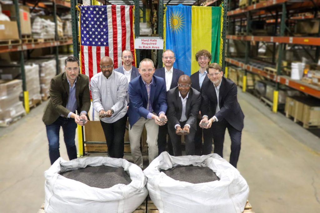 La première envoi de tungstène du Rwanda arrive aux États-Unis